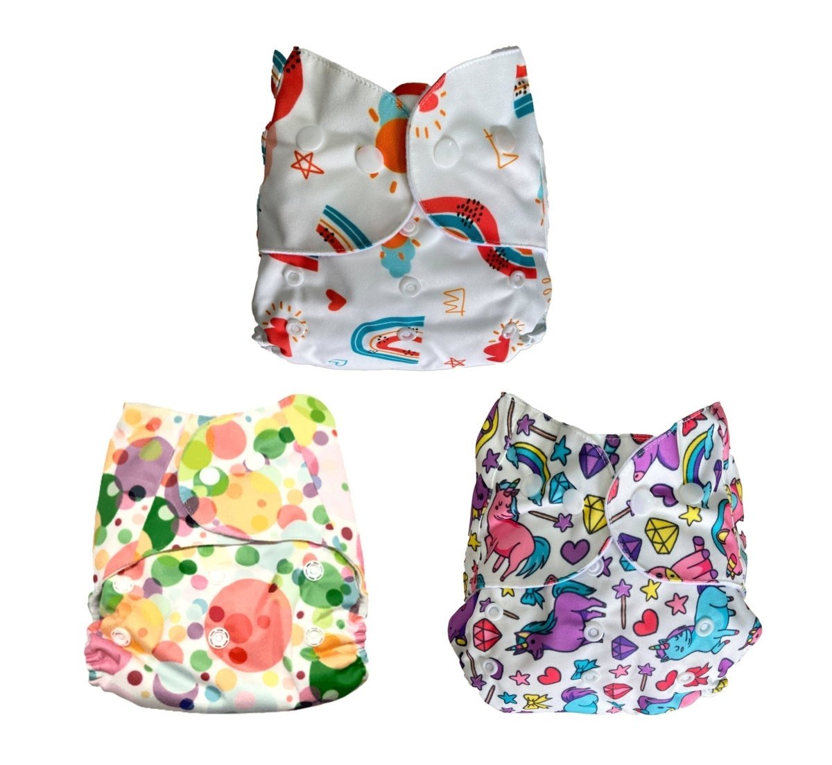 Combo of 3 Reusable Diapers - Option 4 - CD3-RDBMS-3-3