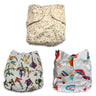 Combo of 3 Reusable Diapers - Option C - DPR-3-CKRD-3-3