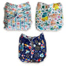 Combo of 3 Reusable Diapers - Option L - DPR-3-SJR-3-3