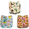 Combo of 3 Reusable Diapers - Option M - DPR-3-TCMF-3-3