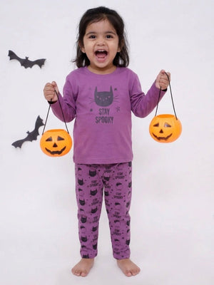 Combo Of 3: Stay Spooky Matching Pajama Set For Mom And Baby - Halloween Costumes