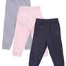 Combo of 3 Sweatpants-Navy Blue, Pink and Grey - SP-3-NPG-0-6