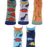 Combo Of 5 Kids Ankle Length Socks:My Dino - SOC5-AF-MOGAB-6-12