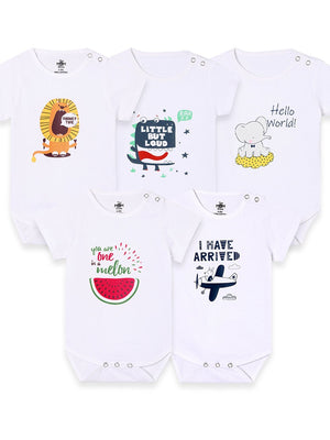 Combo of 5 Onesie: Style B - ONC5 - OMLDHIA - PM
