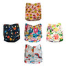 Combo of 5 Reusable Diapers - Option 5 - CD5-BRCMP-3-3