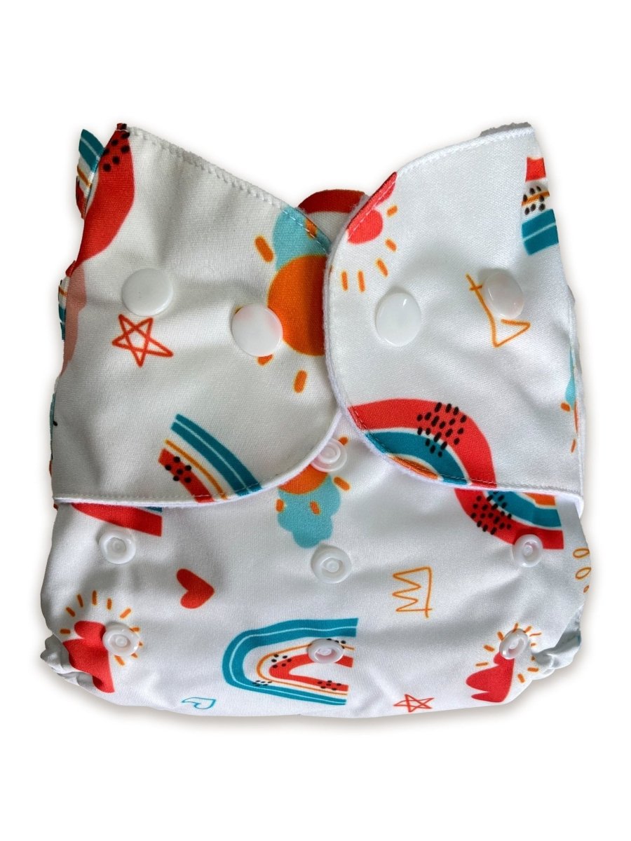 Combo of 5 Reusable Diapers - Option 5 - CD5-BRCMP-3-3