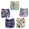 Combo of 5 Reusable Diapers - Option A - DPR-5-EHJRM-3-3