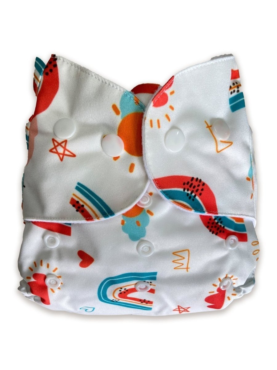 Combo of 5 Reusable Diapers - Option I - DPR-5-RCSCR-3-3