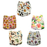 Combo of 5 Reusable Diapers - Option L - DPR-5-CBECM-3-3