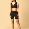 Combo of Black High Waist Maternity Boyshort and Maternity Nursing Sleep Bra - LNGR2-BLK-BYSB-S