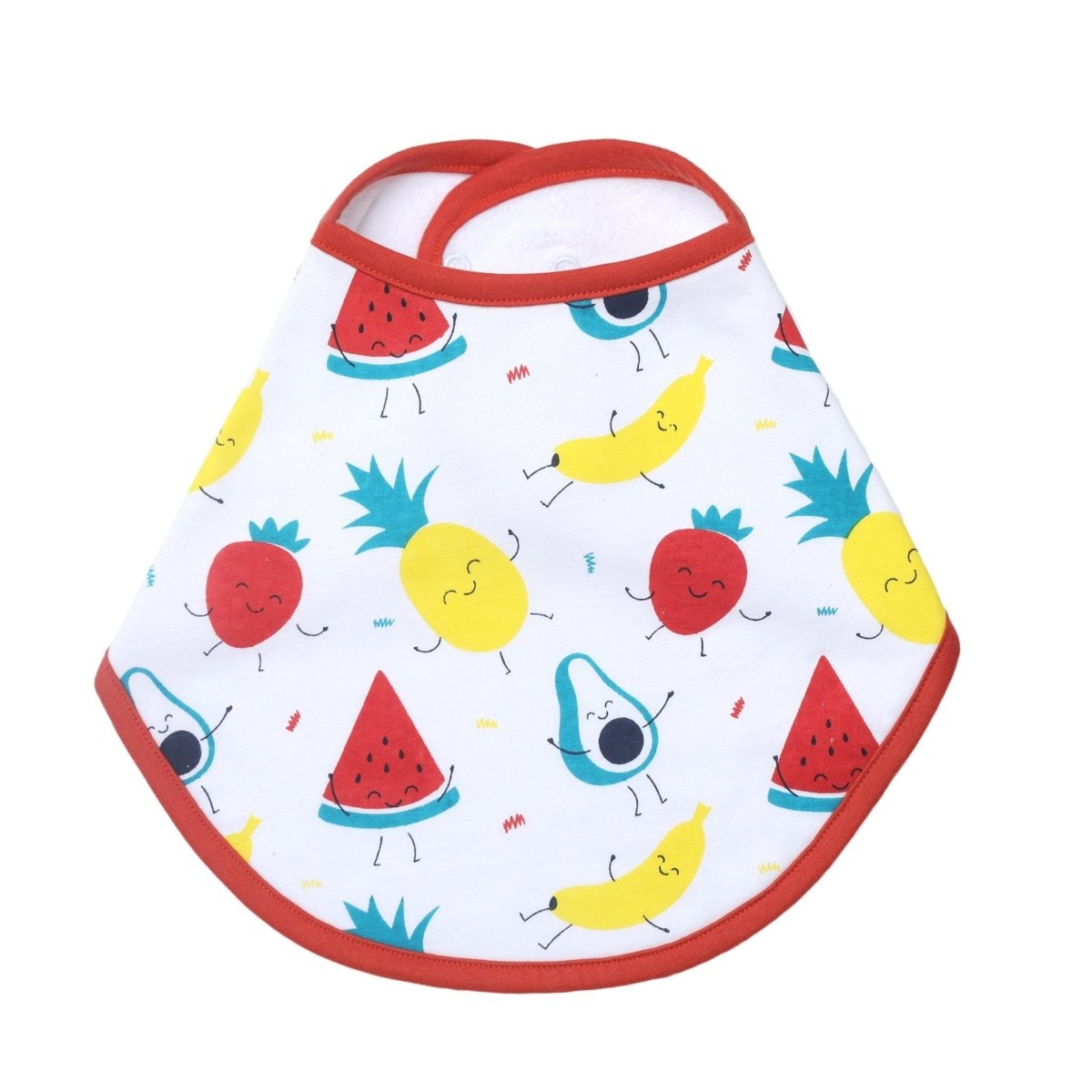 Combo of Fruity Cutie And Sweet Like A Doughnut Feeding Bibs- (Pack of 2) - FEDB2-MP-FCTSD