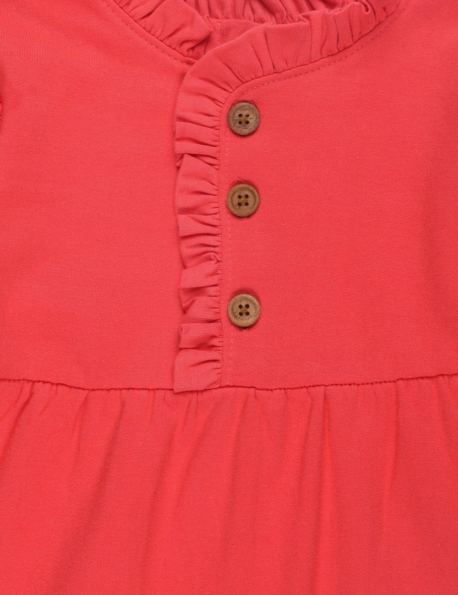 Combo of Girls Cute Raspberry Sweater Dress with Black Leggings - WNCL-DL-CTRB-0-6