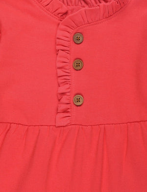 Combo of Girls Cute Raspberry Sweater Dress with Black Leggings - WNCL-DL-CTRB-0-6
