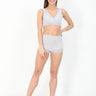 Combo of Gray Pre/Post Pregnancy High Waist Lace Panty and Maternity Nursing Sleep Bra - LNGR2-GRY-LPSB-S