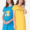 Combo Of Pregasaurus & Mommy To be Maternity T-Shirt Dress - NW-2-PSMTB-S