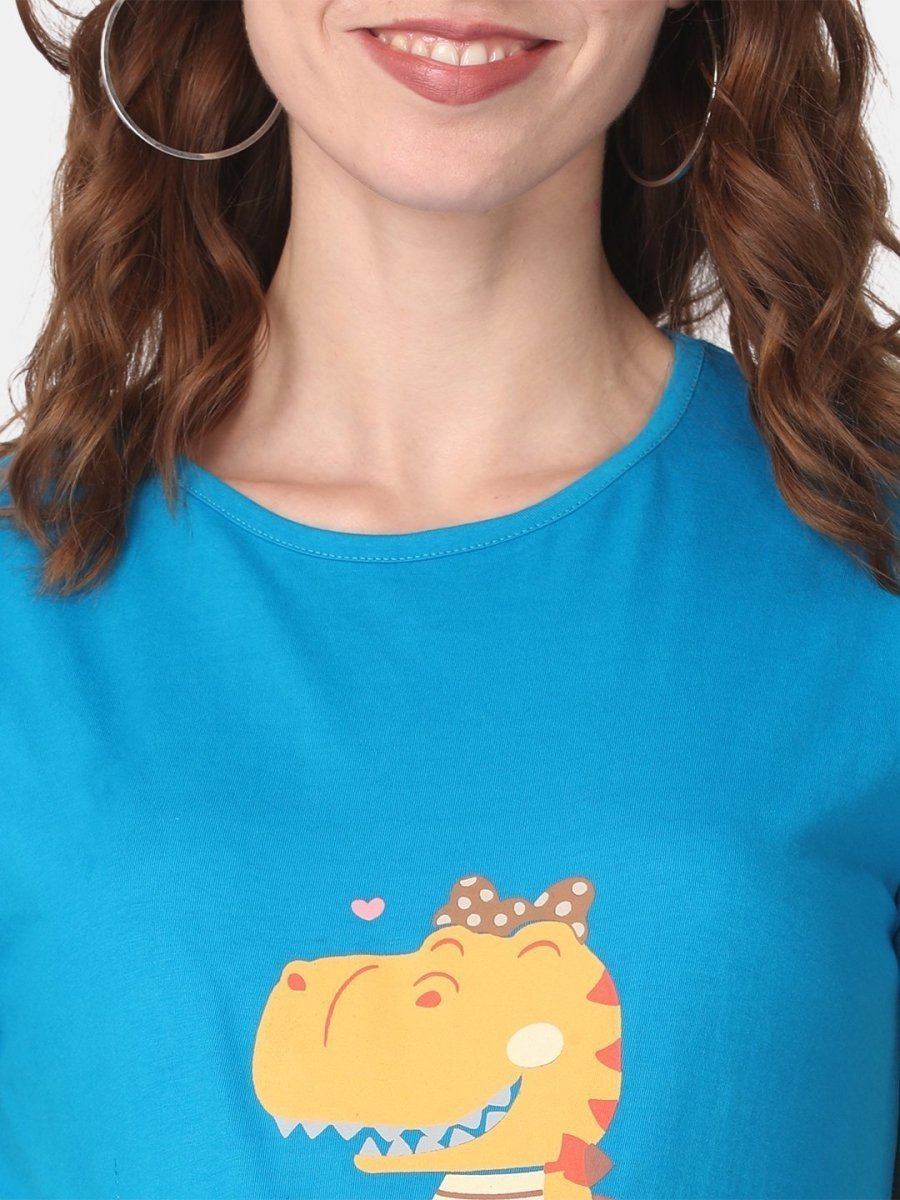 Combo Of Pregasaurus & Mommy To be Maternity T-Shirt Dress - NW-2-PSMTB-S