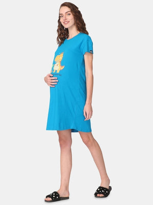 Combo Of Pregasaurus & Mommy To be Maternity T-Shirt Dress - NW-2-PSMTB-S