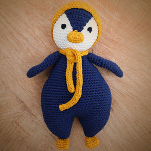 Himalayan Blooms Crochet Big Penguin Toy - The Mom Store