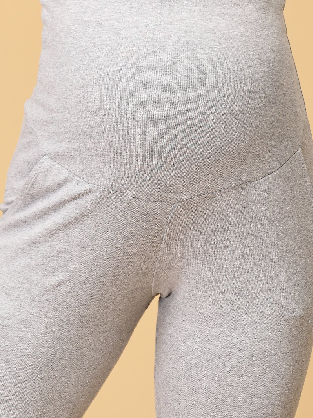 Comfy Maternity Joggers Light Grey