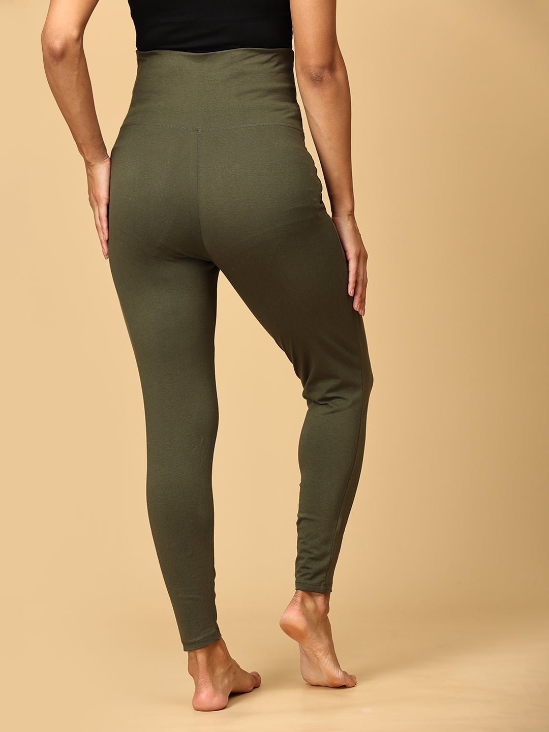 Comfy Maternity Leggings Olive - S Maternity Leggings