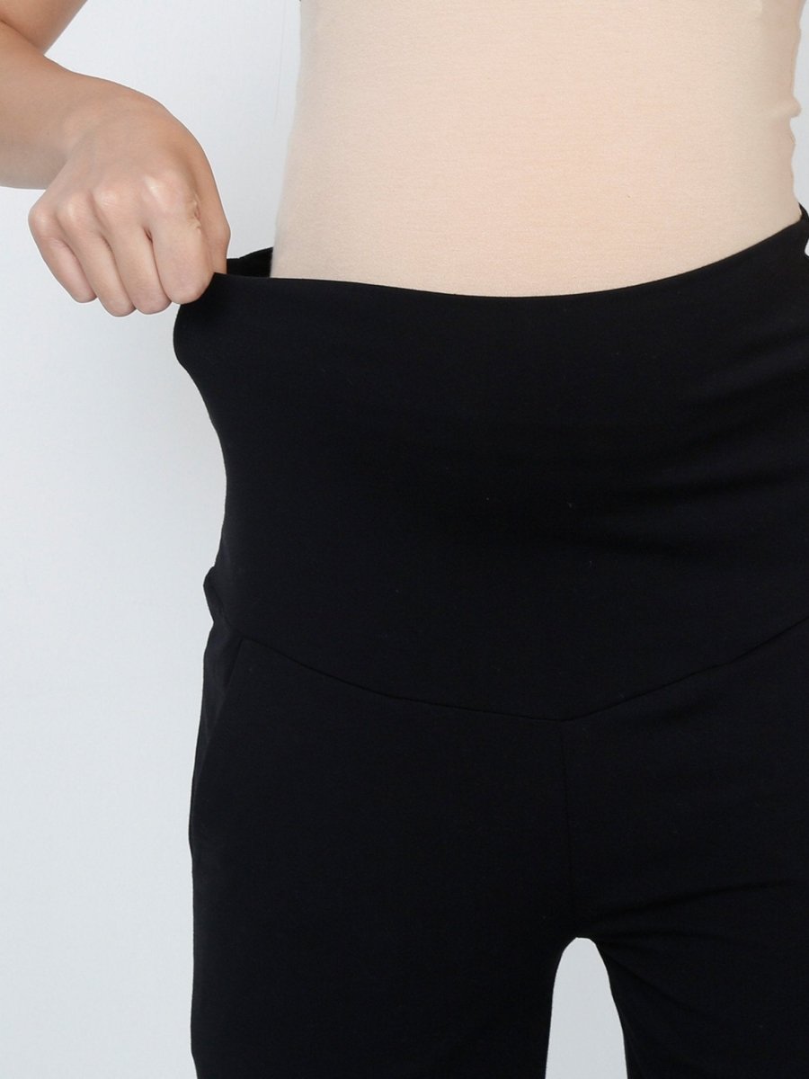 Comfy Maternity Regular Pants - Black - PYJ-PN-BLK-S