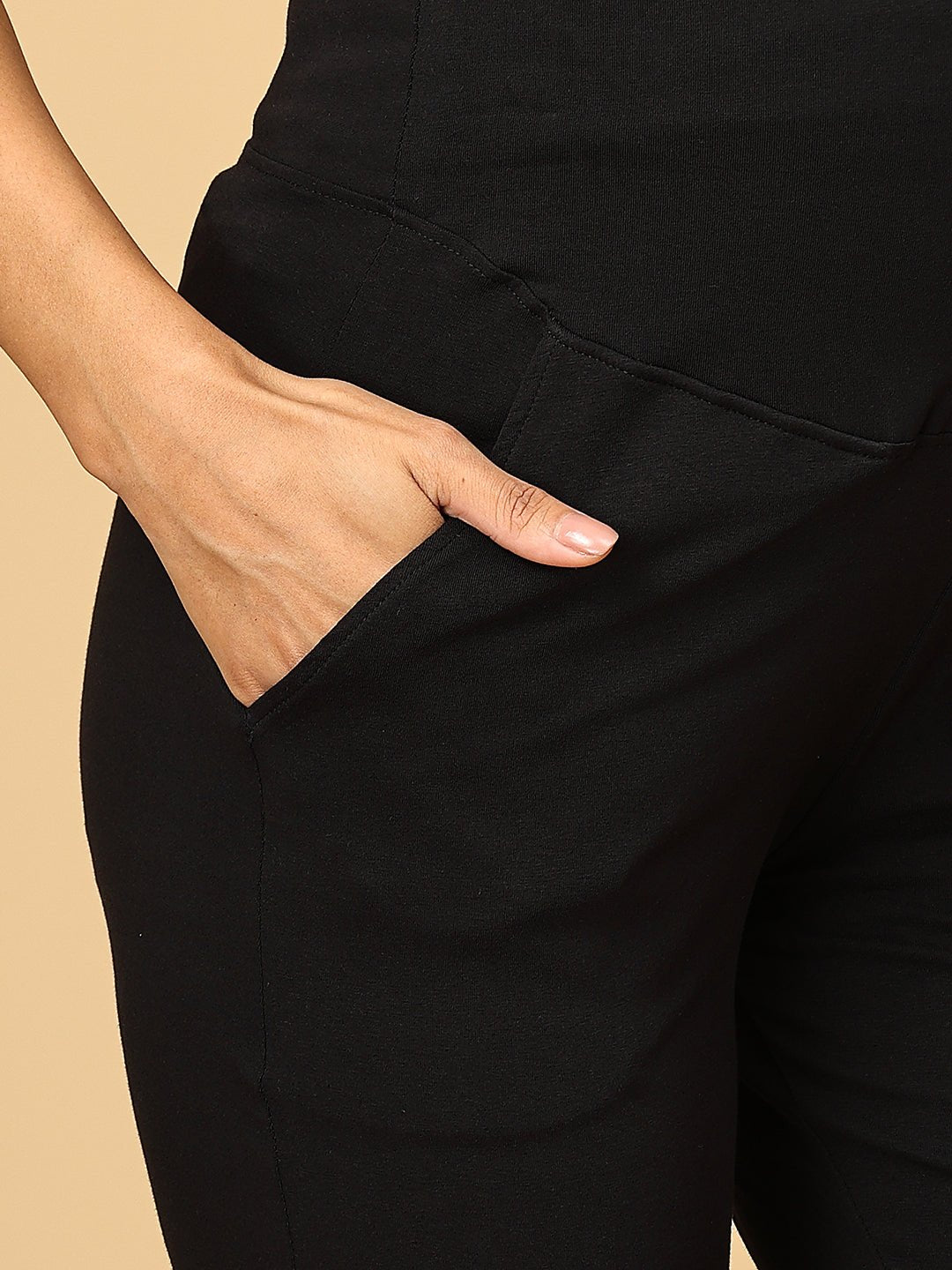 Comfy Maternity Regular Pants - Black - PYJ - PN - BLK - S