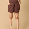 Comfy Maternity Shorts - Chocolate Melange - MBS - KS - CHLT - S