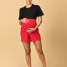 Comfy Maternity Shorts- Magenta