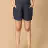 Comfy Maternity Shorts - Navy Melange - MBS - KS - NVYM - S