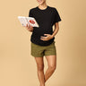 Comfy Maternity Shorts- Olive