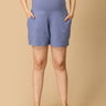 Comfy Maternity Shorts - Violet Melange - MBS - KS - VLTM - S