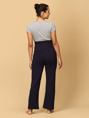 Comfy Maternity Trackpants Combo of 2 - PYJ2 - AN - GRNVB - S