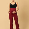 Comfy Maternity Trackpants - Maroon - PYJ - PN - MRN - S