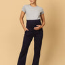 Comfy Maternity Trackpants - Navy Blue - PYJ - PN - NVB - S