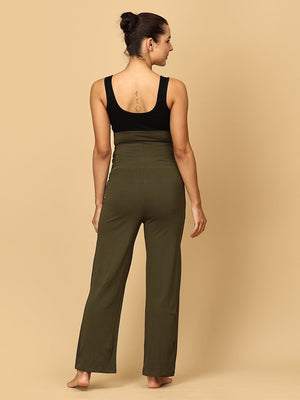 Comfy Maternity Trackpants - Olive - S Maternity Trackpants