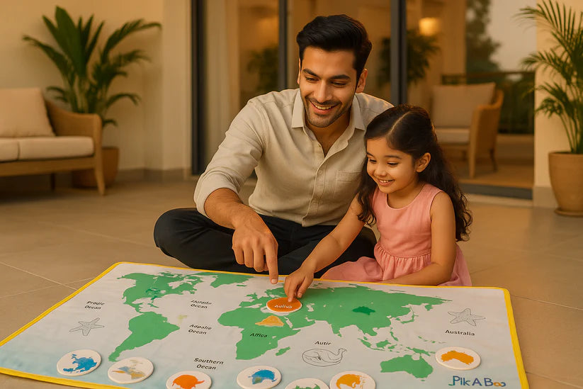 PiK A BOO 5-Senses Cloth Activity Mat – Explore & Learn