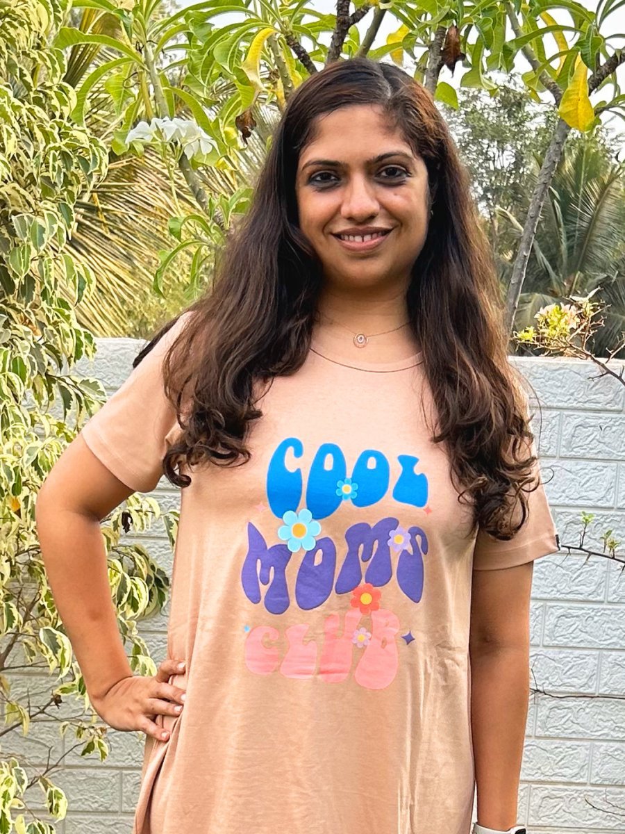 Cool Mom Club Oversized Maternity T Shirt Dress - NW-SC-CLMCO-S