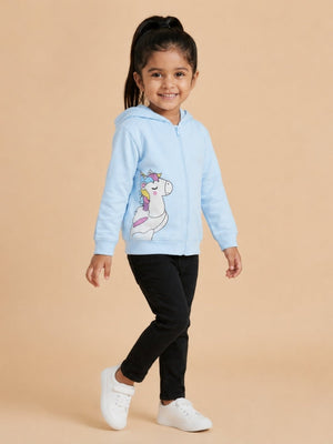 Cool Unicorn Zipper Hoodie - 0-6 Months Kids Winter Hoodies