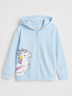 Cool Unicorn Zipper Hoodie - 0-6 Months Kids Winter Hoodies