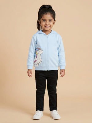 Cool Unicorn Zipper Hoodie - 0-6 Months Kids Winter Hoodies