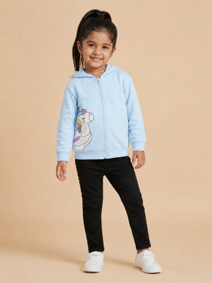 Cool Unicorn Zipper Hoodie - 0-6 Months Kids Winter Hoodies