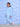 Cool Unicorn Zipper Hoodie & Light Blue Sweatpants Combo