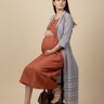 Copper Daybreak Maternity and Nursing Shacket Dress - Multi Maternity Casual Dress