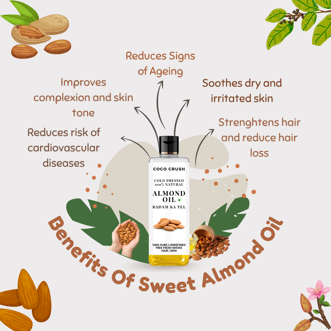 Coco Crush Cold Pressed Almond & Mustard Oil Combo for Babies