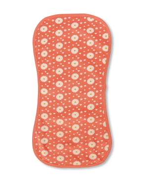 Coral Blossom - Burp Cloth - Coral Burp Cloth