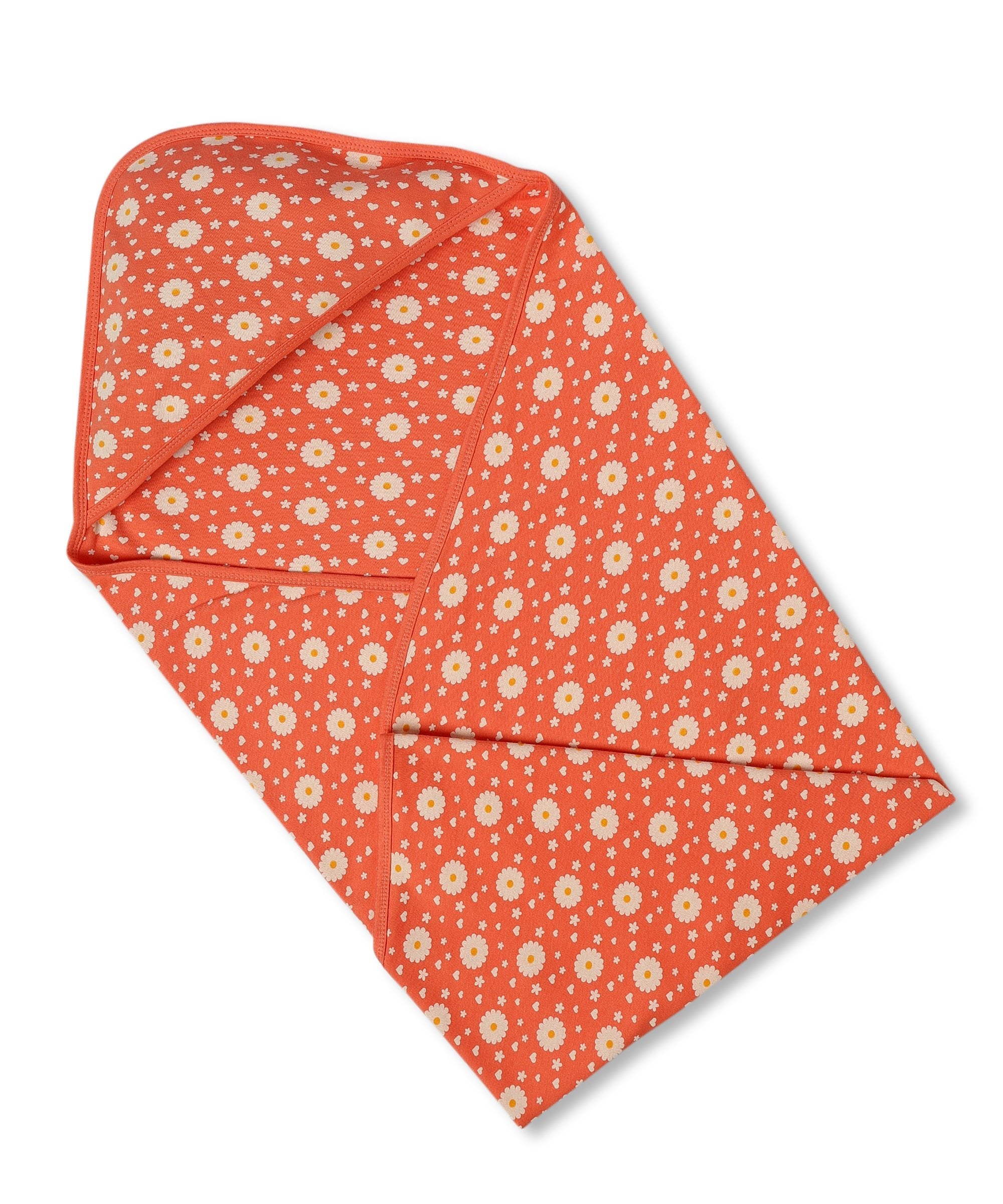 Coral Blossom - Hooded Towel Blanket - HDBLKT - CLBLS