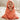 Coral Blossom - Hooded Towel Blanket - 0 - 3 Months Baby Hooded Towel Wraps
