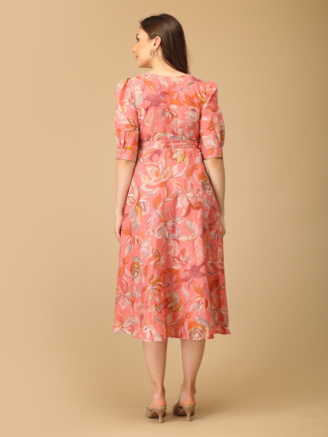 Coralé Maternity and Nursing Wrap Dress - DRS - SK - CORLE - S