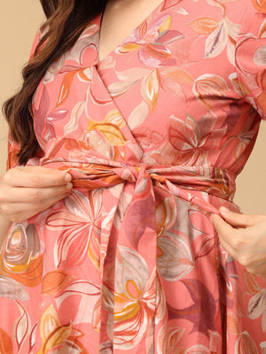 Coral√© Maternity and Nursing Wrap Dress - DRS - SK - CORLE - S