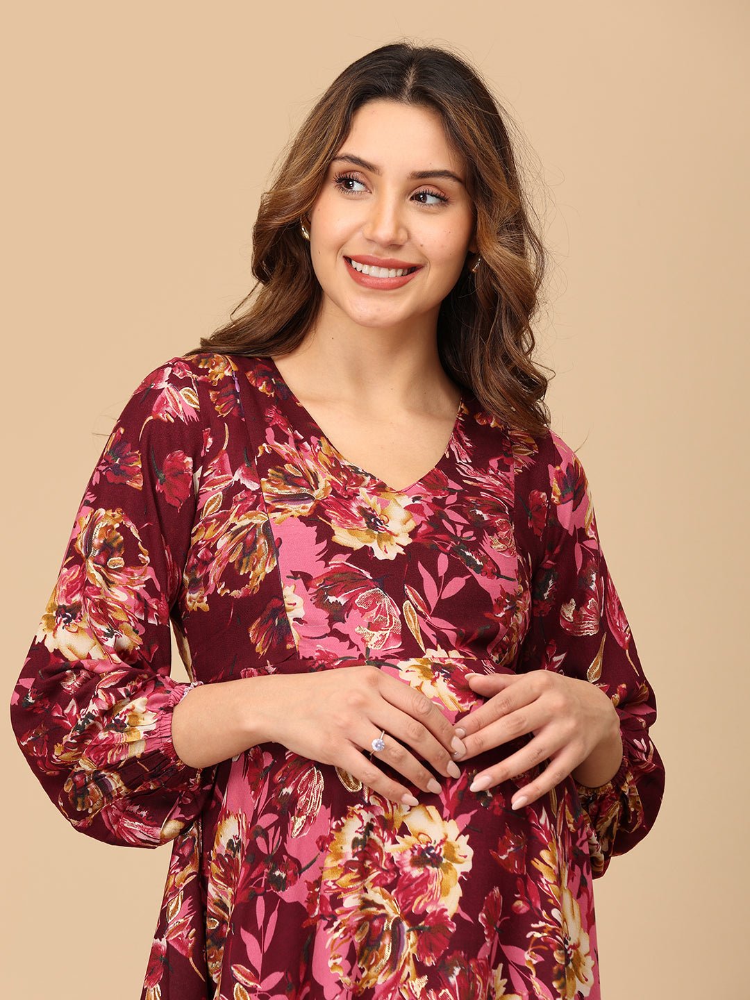Cork It & Werk It Maternity and Nursing Maxi Dress - DRS - SK - CRIWRI - S